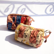 Zero Waste Cotton Large Toiletry Bag Travel Pouch - PATCH