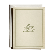 'Many Thanks' Card