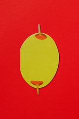 Olive Die-Cut Greeting Card