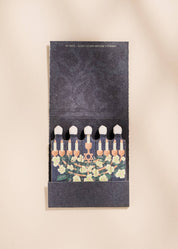 Floral Illustrated Menorah 10-Stem Matchbooks
