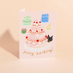 'Happy Birthday!' Le Gateau Cake Card