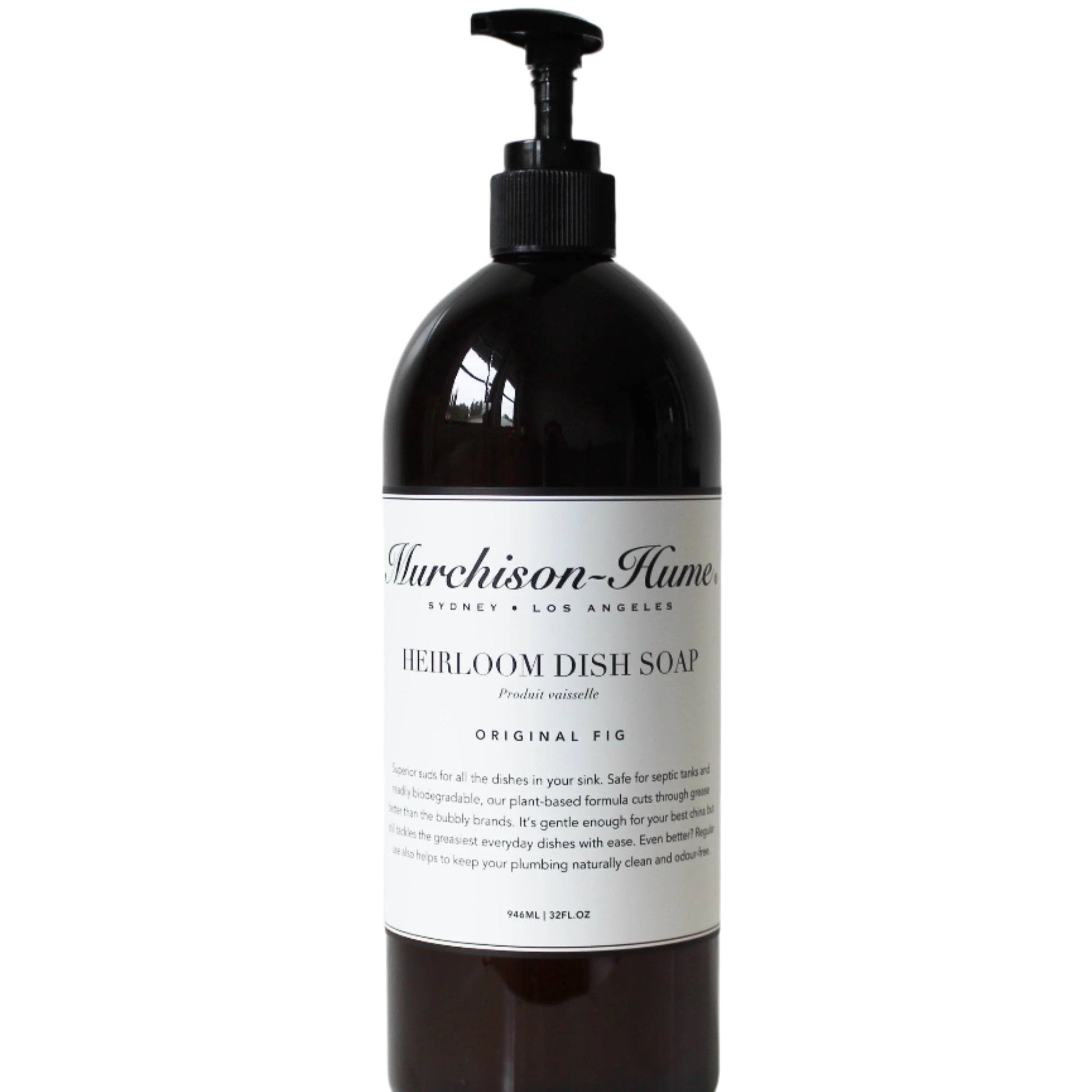 Heirloom Dish Soap in Original Fig (Amber Glass, 32oz)