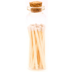 2-inch Decorative Matches In Apothecary Jar with Striker (in White-Tip)