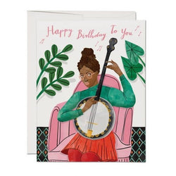 'Happy Birthday' Banjo Card