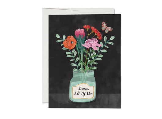 'From All of Us' Flowers Card