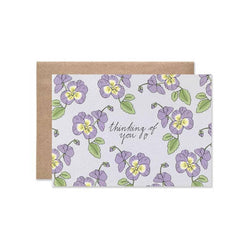 'Thinking Of You' Violets Card