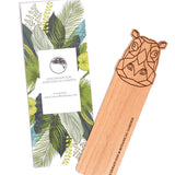 Hippo Wood Bookmark