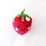 Hand-stitched Strawberry Rattle