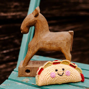Hand-stitched Taco Rattle