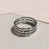 Lindsay Lewis - Crosshatch Ring (in Sterling Silver)