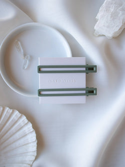 Leia Hair Clip In Sage
