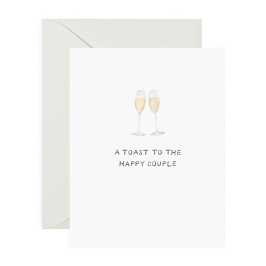'A Toast to the Happy Couple ' Champagne Card