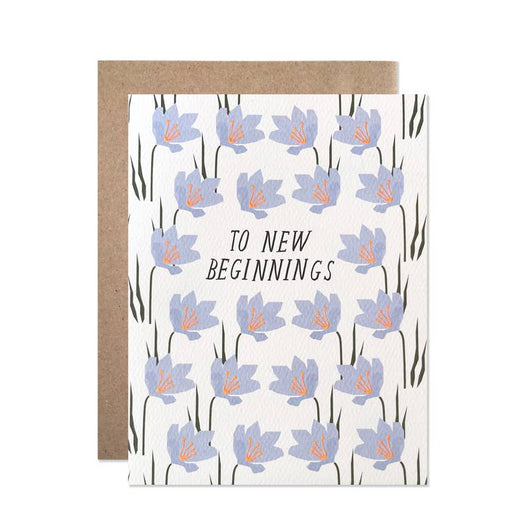 'To New Beginnings' Card