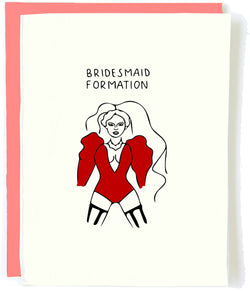 'Bridesmaid Formation' Card
