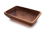 Ethically Handcrafted Acacia Wood 12" Rectangle Bowl