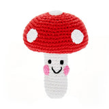 Hand-stitched Mushroom Rattle