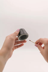 Small Match Holder with Striker On Bottom (in Black)