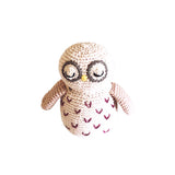 Hand-stitched Organic Owl Rattle