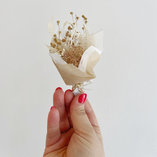 Dried Mini Floral Bouquets by Eve Floral Co.
