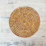 Vintage Woven Straw Trivet