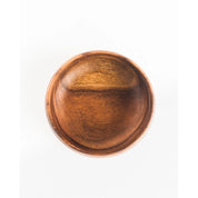 Ethically Hand-crafted Acacia Wood 10" Calabash Bowl