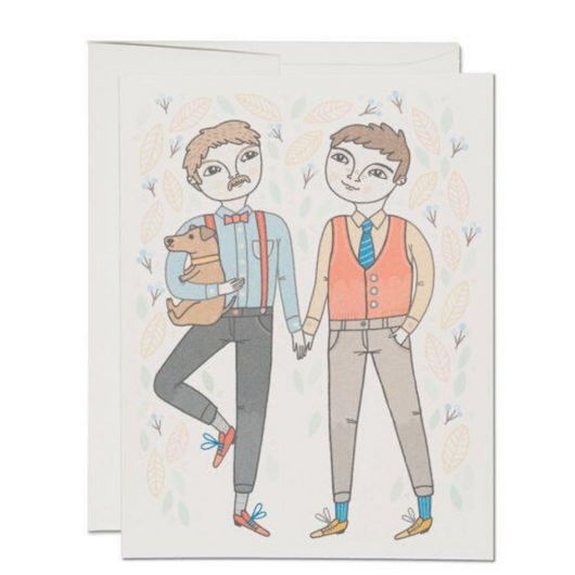 Boy + Boy Love/Wedding Card