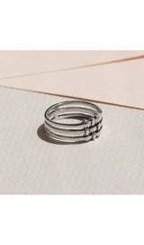 Lindsay Lewis - Crosshatch Ring (in Sterling Silver)