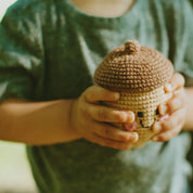 Hand-stitched Acorn Rattle