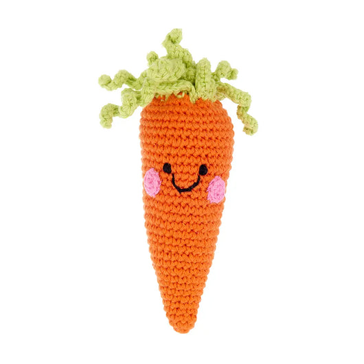 Hand-stitched Carrot Rattle