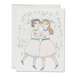 Girl + Girl - Wedding Greeting Card