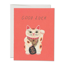 'Good Luck' Kitty Card