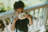 Hand-stitched Lemon Rattle
