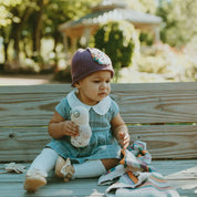 Hand-stitched Organic Owl Rattle