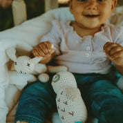 Hand-stitched Organic Owl Rattle