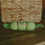 Hand-stitched Peapod Rattle