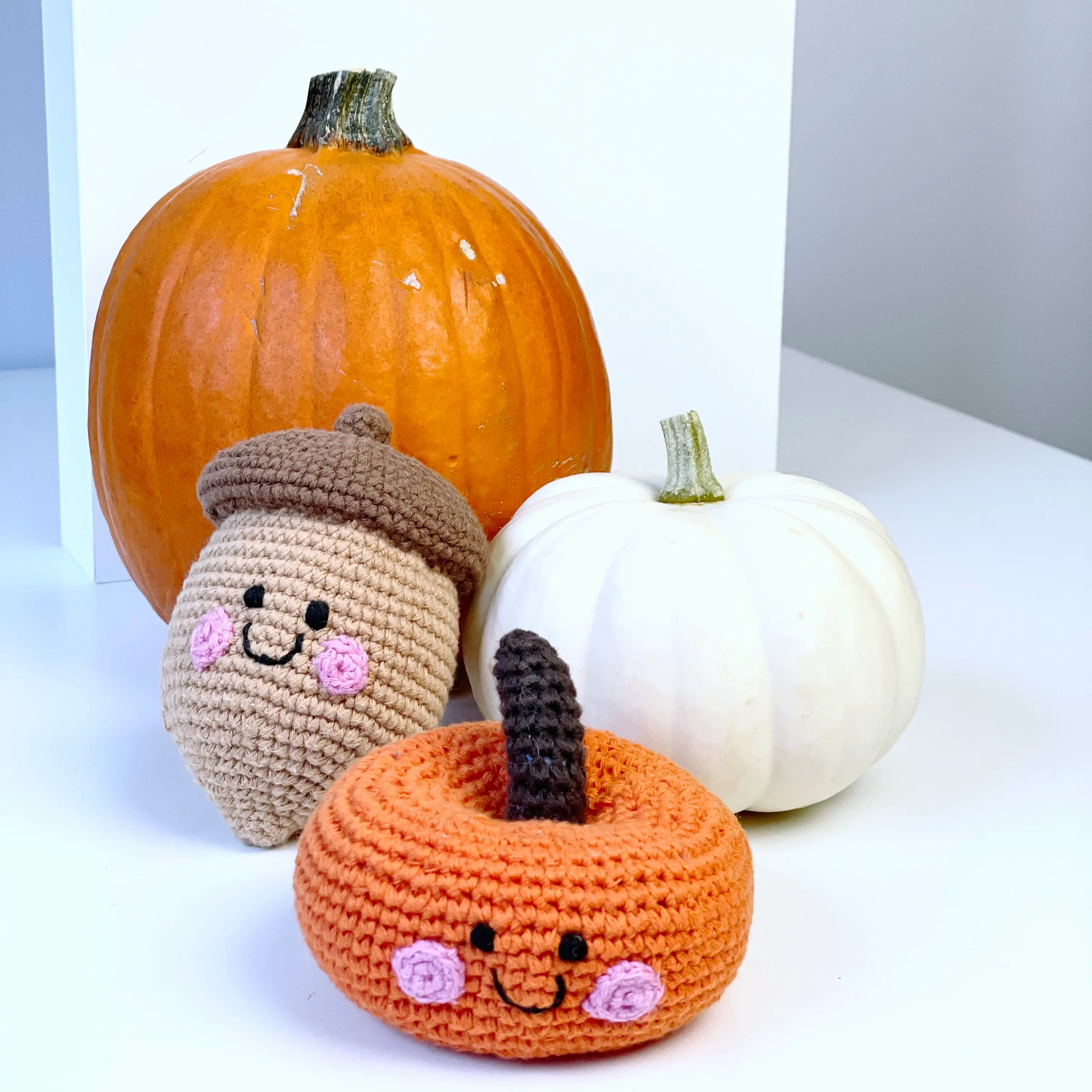 Hand-stitched Pumpkin Rattle