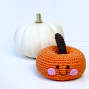 Hand-stitched Pumpkin Rattle