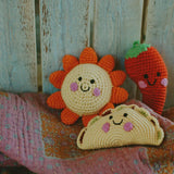 Hand-stitched Taco Rattle