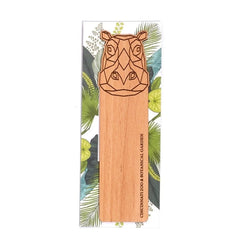 Hippo Wood Bookmark