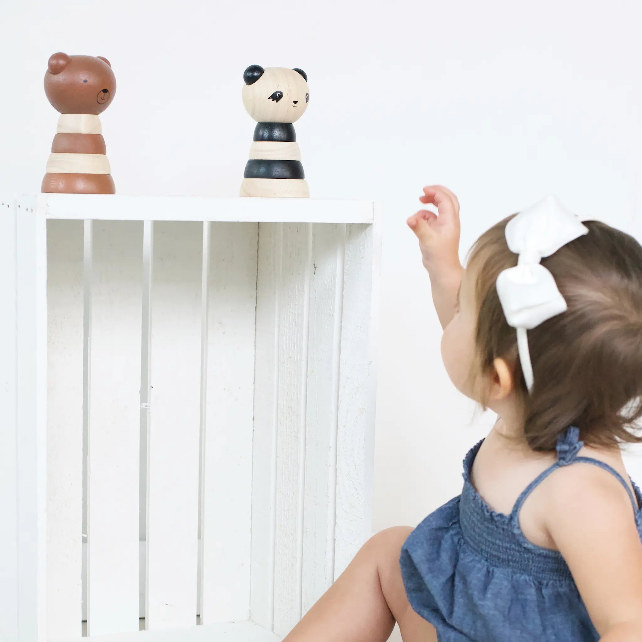 Kids Wood Stacker (Panda)