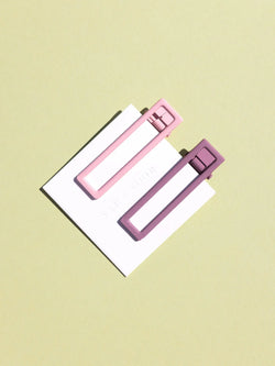 Lu Lu Hair Clip Mauve + Pink