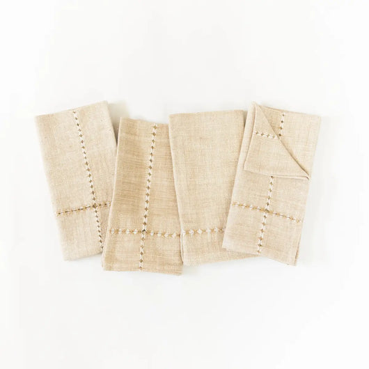 Pulled Cotton Napkin - Set of 4 (Diff. Color Options)