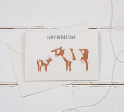 'Happy Mother's Day Cow with Calf Card