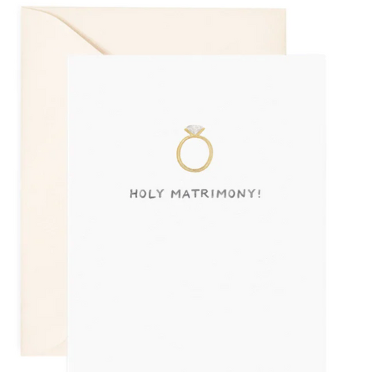 'Holy Matrimony!' Congrats Card