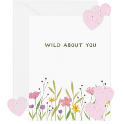 'Wild about you' Love Card