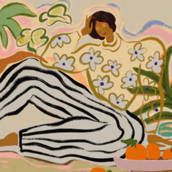 'Lazy Days' Art Print (11x14)