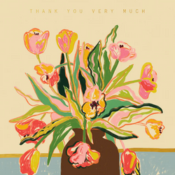 'Thank You Very Much' Bouquet Card