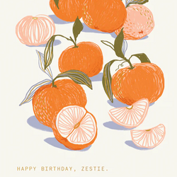 'Happy Birthday, Zestie' Birthday Card