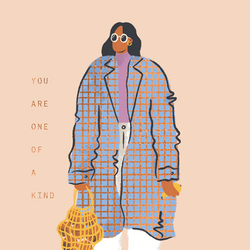 'You Are One of a Kind' Bag Lady Birthday Card