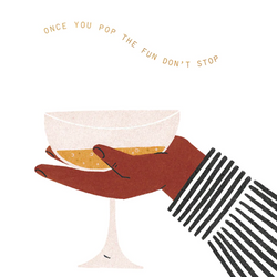 'Once You Pop the Fun Don't Stop' Card